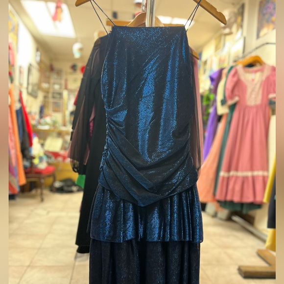 80s mini prom dress w large bow - Picture 4 of 6